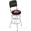 chrome swivel high bar stool chair